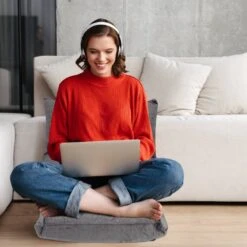 Pouf Pliable Avec Un Dossier Gris Foncé -Univers du Lit Boutique 0352cb761cff499b9b23a6e3be990c27