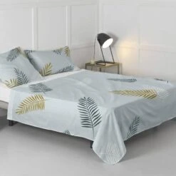 Foliage Mint Drap 160x270 Cm -Univers du Lit Boutique 0e882c9b4b0a44028088432ee1b3fbd5