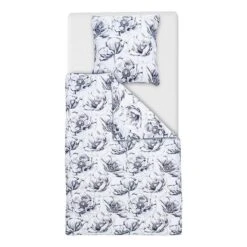 Parure De Lit Black Flowers