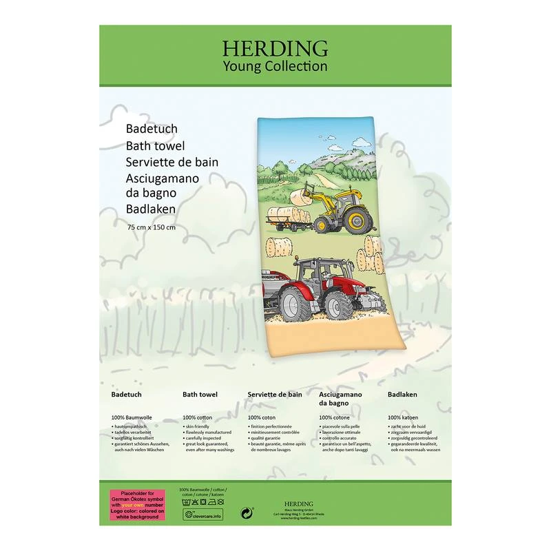 Herding Serviette En Velours Tracteur 7 Herding Serviette En Velours Tracteur â Image 5