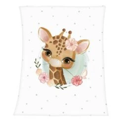 Couverture En Microfibre Petite Girafe