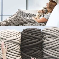 DIY Coussin En Grosse Maille -Univers du Lit Boutique 20890c5bf54b437c95c1061c67a83162