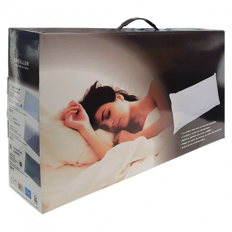 2 Oreillers Mémoire De Forme 40x60cm 7 2 Oreillers Mémoire De Forme 40x60cm – Image 5