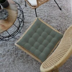 DODO Galette De Chaise Unie Et Piquée -Univers du Lit Boutique 508b21df5fe14c15890cad8abe93696e