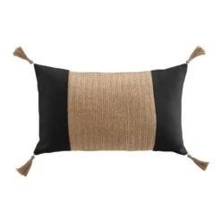 Coussin Avec Bandeau En Imitation Raphia