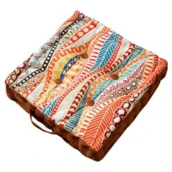 Coussin De Sol Exotique Persan Velours