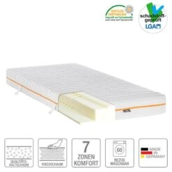 Matelas Mazzy Mousse Viscoélastique -Univers du Lit Boutique 7 zonen visco kaltschaummatratze mazzy 90 x 200cm 4600820
