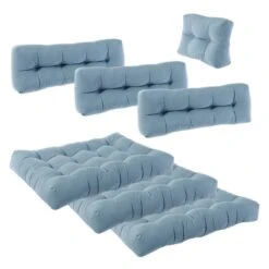 Coussin Palette Classic Lot De 7 Bleu -Univers du Lit Boutique 72ce00fb27ea459fb0a0a253092648f6