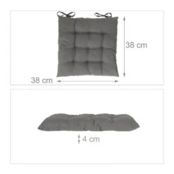 Coussin De Chaise Gris En Lot De 4 -Univers du Lit Boutique 72e0c6005a0a4d1e89bbc05376488cbb