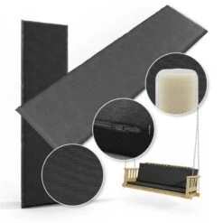 Coussin Pour Banc 150x40cm Anthracite -Univers du Lit Boutique 8115a93c1d16492c8d4cde7729063a41