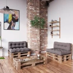 Coussin Palette Classic Lot De 2 Gris -Univers du Lit Boutique a99b546dbf4a49b38392e53586b042a1