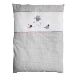 Roba Parure De Lit Adam & Hibou -Univers du Lit Boutique babybettwaesche adam eule 2 tlg grau 5163764