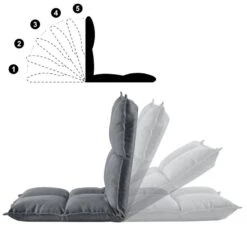 Siège De Sol Avec Dossier Jenö Gris -Univers du Lit Boutique bd6ab7cbf5e9407996147b5e48273dc7