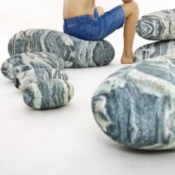 Pierre Rocher Galet Coussin Lot De 7 -Univers du Lit Boutique c07ba3b3102d47d4a6fd15b78a05567d