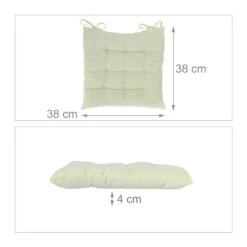 Galette De Chaise Beige En Lot De 4 -Univers du Lit Boutique c09b7ca60d75461cb5f0490b41fef80c