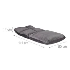 Pouf Pliable Avec Un Dossier Gris Foncé -Univers du Lit Boutique c340a60d011347359ce034523fd93a7d