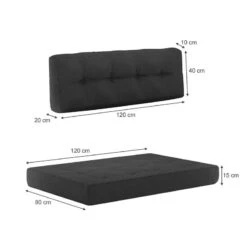 Coussin Palette Premium Lot De 2 Taupe -Univers du Lit Boutique caeddef5a21f48708f2f3342811b4501