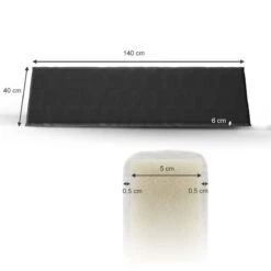 Coussin Pour Banc 140x40cm Anthracite -Univers du Lit Boutique cc140fcce1ab4a14b5f04662bf23e3d0