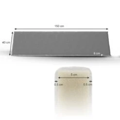 Coussin Pour Banc 150x40cm Gris -Univers du Lit Boutique cf97b25a6e1d4dc08c3de5c24b8632fa