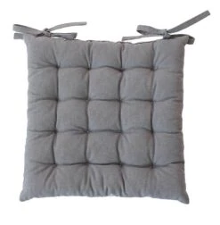 DODO Galettes De Chaises Coton Gris