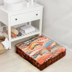 Coussin De Sol Exotique Persan Velours -Univers du Lit Boutique e154e294ffcf4f4e844c8f5c4e8acf60