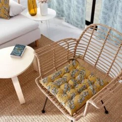 DODO Galettes De Chaises Coton Ocre -Univers du Lit Boutique e316d78028b44e39a4b80b7ef2c3c3c9