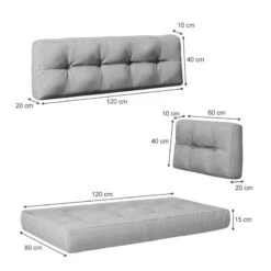 Coussin Palette Premium Lot De 7 Taupe -Univers du Lit Boutique ec3dabd6c921482cbcd9e0bf238a73cb