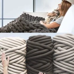 DIY Coussin En Grosse Maille -Univers du Lit Boutique f29675317e89446d88b1d1845f7bf424