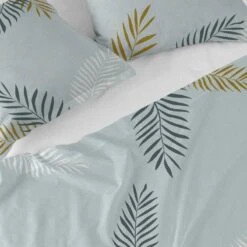 Foliage Mint Drap 160x270 Cm -Univers du Lit Boutique f5b1c540451348039b55cc0fa1cd9b00