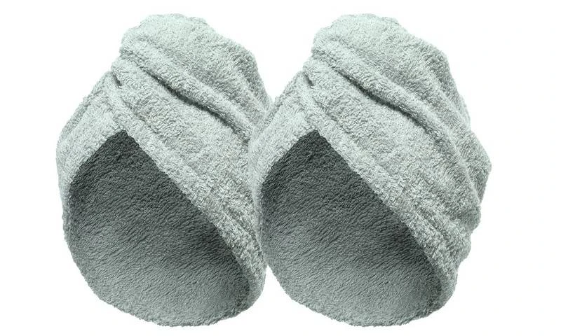 Lot De 2 Serviette Sèche Cheveux 5 Lot De 2 Serviette Sèche Cheveux – Image 3