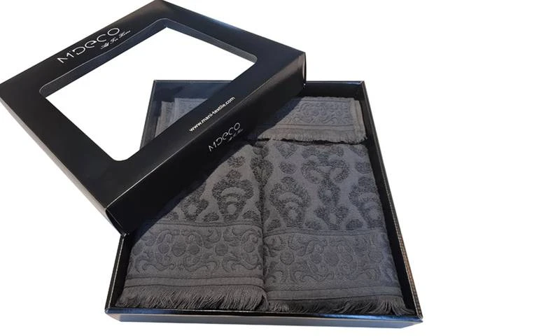 Lot De 4 Serviettes Jacquard à Franges 8 Lot De 4 Serviettes Jacquard à Franges – Image 6