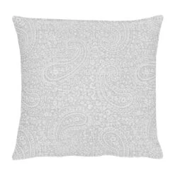 Housse De Coussin Uni Paisley -Univers du Lit Boutique kissenhuelle uni paisley webstoff lichtgrau 4261424